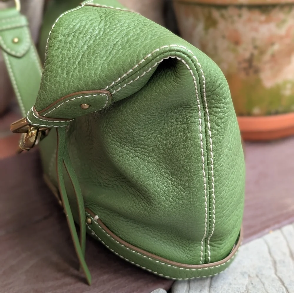 Vintage Cole Haan Village Green Purse Shoulder Bag Hobo 90's Y2K - Picture 7 of 15